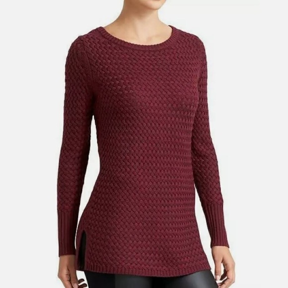 Athleta Cypress Burgundy Wool Blend Sweater - Picture 1 of 4